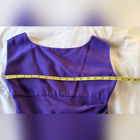 DvF Jori Ruched Sheath Dress in royal purple size 2 - Picture 6 of 14